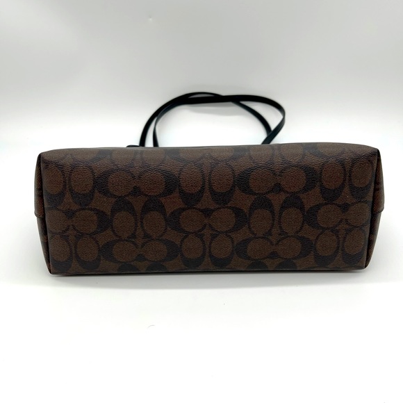 Coach Top Zip Tote in Signature Canvas - Picture 6 of 13